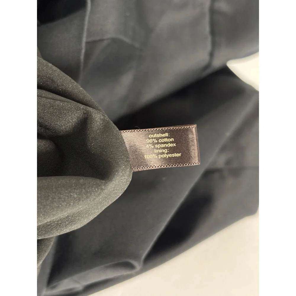 The Limited Collection Black Cotton Sateen Pencil Skirt Size 8 Professional